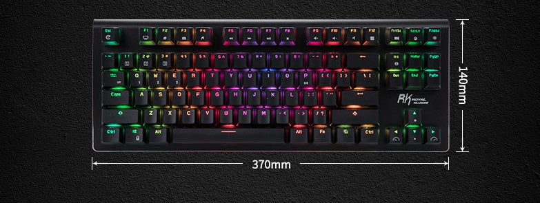 Mechanical Keyboard - Balochistan LLC  Specification: - Model: G-87 -Keyboard number: 87Keys -Axis-Body: RK Axis-Black Brown Switch, Blue Switch, Red Switch -Connection way: USB Wired/ Wireless bluetooth 3.0 -Keycap : ABS -Size: 370m x140mm x55mmm -Working voltage: 5±0.25V