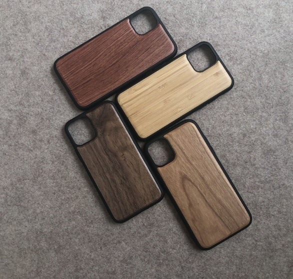 Compatible With  Mobile Phone Case Wooden Phone Case - Balochistan LLC  Note： Non-Apple branded products,Compatible with iPhone models Apple's latest mobile phone case for iPhone11 Style: protective case Material: TPU+PC+Walnut + deep carbon bamboo Style: simple Popular elements: business Craft: semi-manual