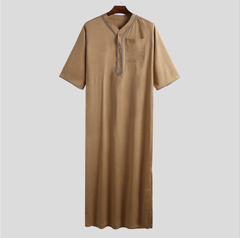 Muslim Middle East Arab Dubai Men's Loose Robe