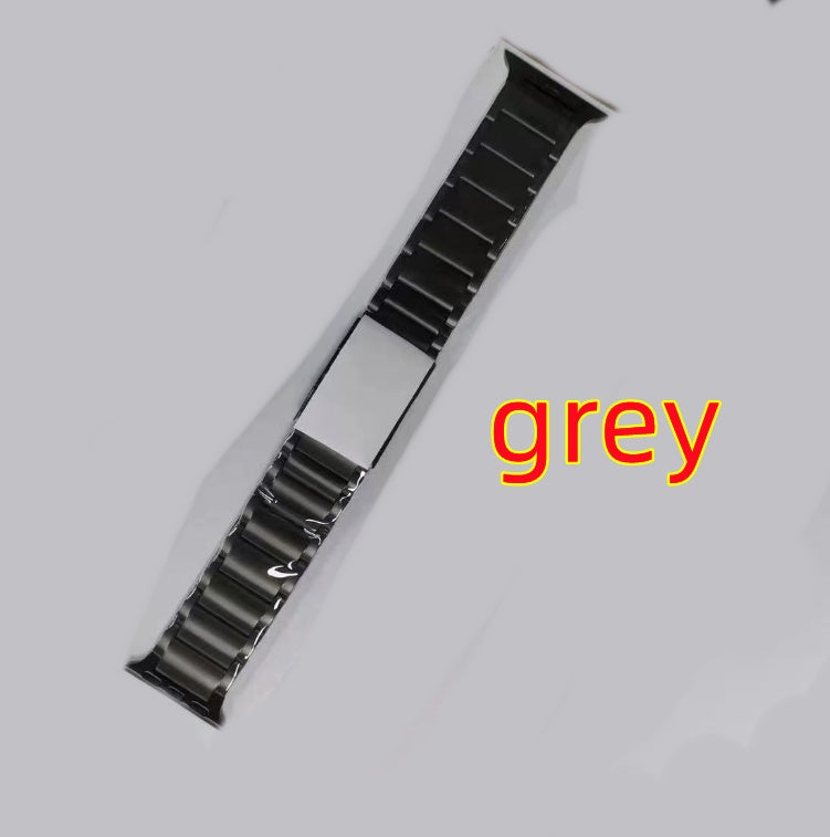 Titanium Watch Strap Intelligent Titanium Metal - Balochistan LLC  Product information: Color: Titanium Specifications: 38/40/41MM (ear type) shell of turtle buckle, 42/44/45/49MM (ear type) shell of turtle buckle Applicable models: Apple/Apple, Universal Packing List: OPP bag Style: Fashion Packing list: Watch Strap x1pc Product Image: