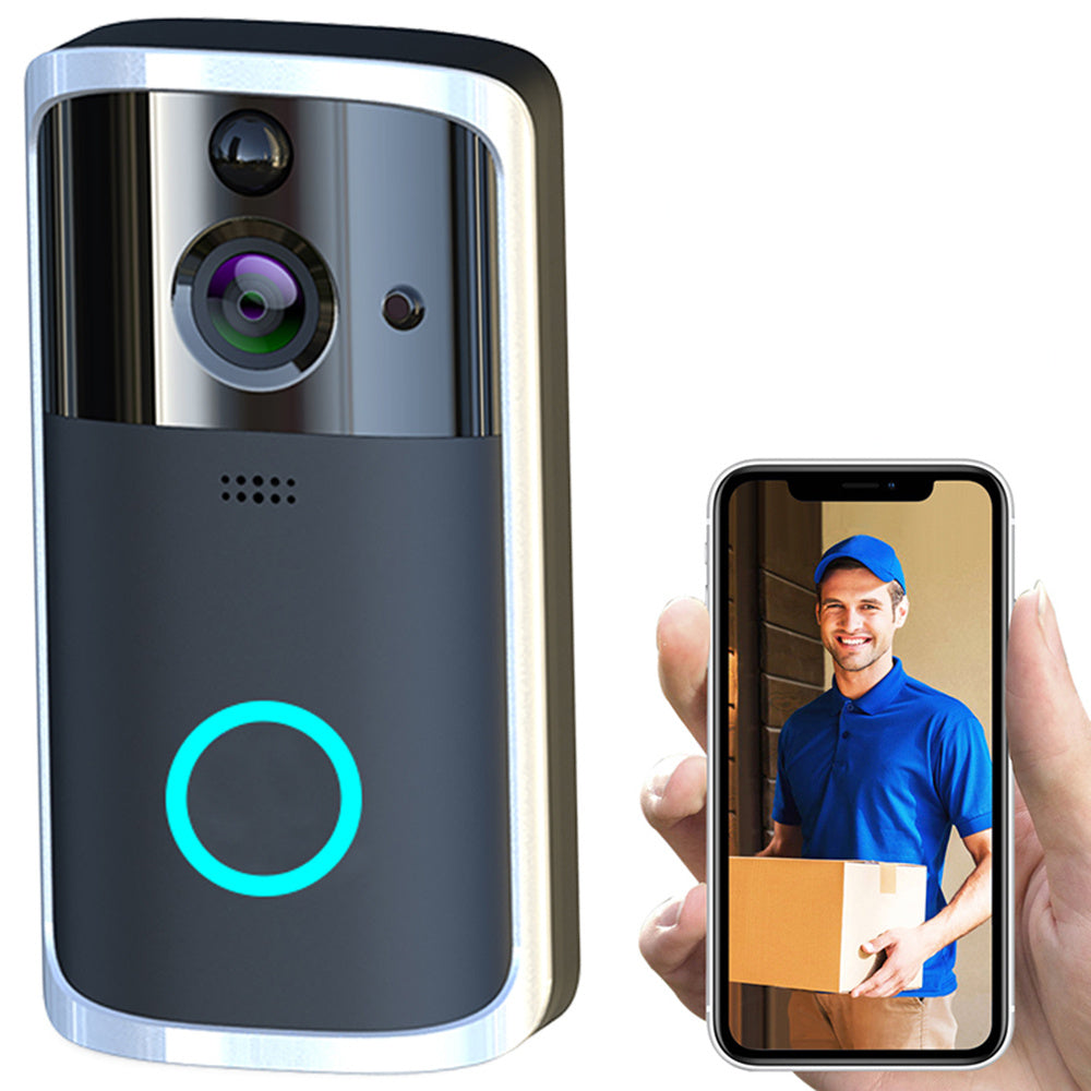 WiFi Video Doorbell Camera - Balochistan LLC  Size: 7.5cm * 3.3cm * 14.4cm Storage medium: 32GB TF card Material: PCB Specifications: Easy to install, no wiring required Watch remotely anytime, anywhere Mobile normal alarm, APP real-time reminder APP remote conversation Two-way voice intercom Million HD Infrared night vision Remote capture