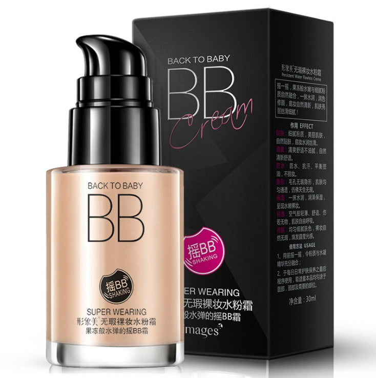 Clear and sleek hydrating cream nude makeup BB cream makeup concealer moisturizing BB cream - Balochistan LLC  Name: BB cream Specification: 30ml