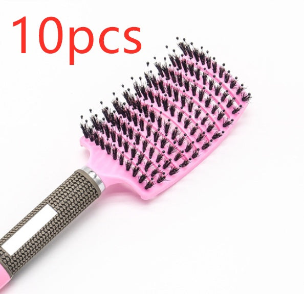 Hairbrush Anti Klit Brushy Haarborstel Women Detangler Hair Brush Bristle Nylon Scalp Massage  Teaser Hair Brush Comb - Balochistan LLC 