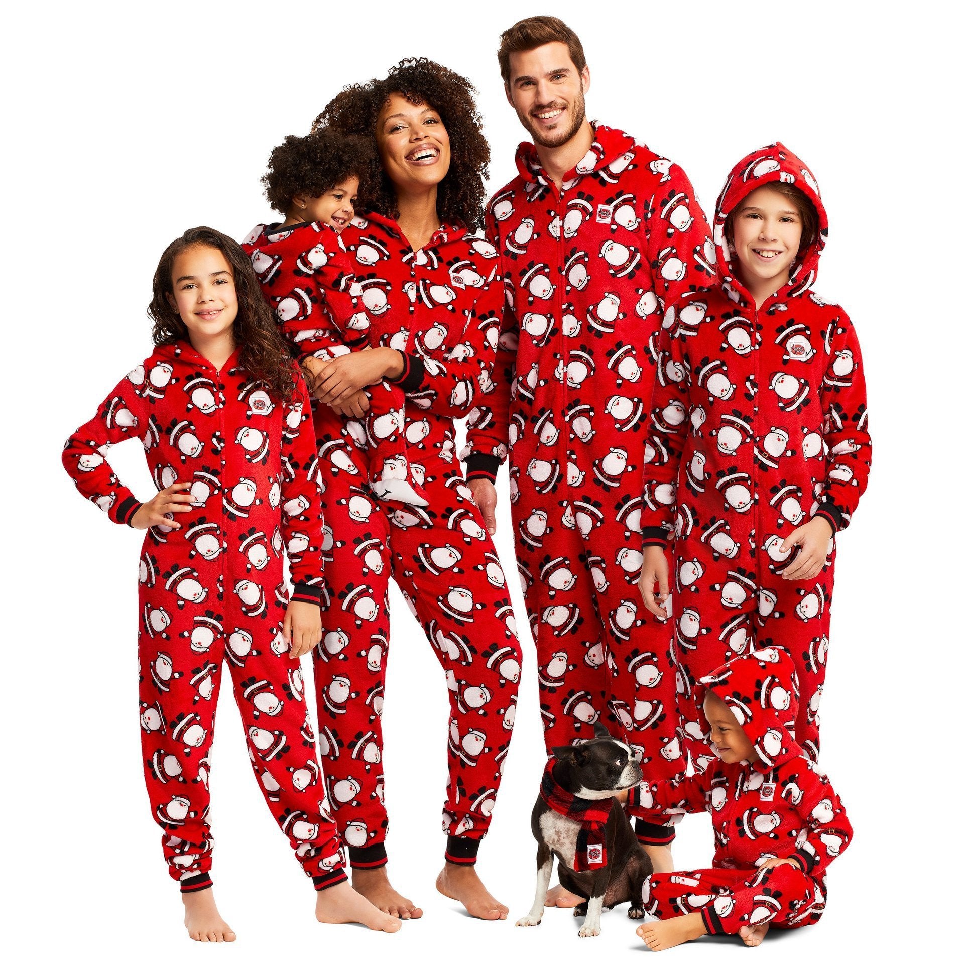 Printed Christmas Clothes One-piece Pajamas Home Wear Parent-child Outfit