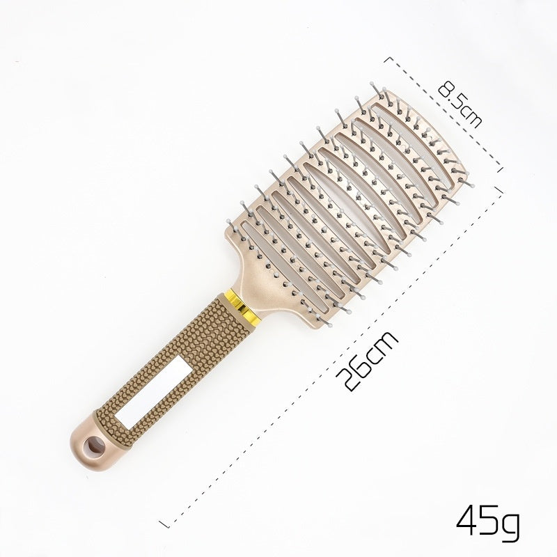 Hairbrush Anti Klit Brushy Haarborstel Women Detangler Hair Brush Bristle Nylon Scalp Massage  Teaser Hair Brush Comb - Balochistan LLC 