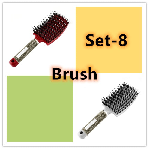 Hairbrush Anti Klit Brushy Haarborstel Women Detangler Hair Brush Bristle Nylon Scalp Massage  Teaser Hair Brush Comb - Balochistan LLC 