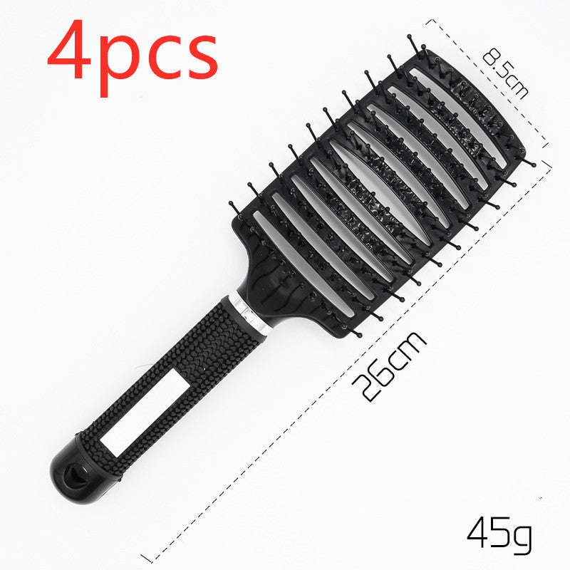 Hairbrush Anti Klit Brushy Haarborstel Women Detangler Hair Brush Bristle Nylon Scalp Massage  Teaser Hair Brush Comb - Balochistan LLC 