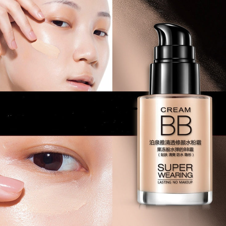 Clear and sleek hydrating cream nude makeup BB cream makeup concealer moisturizing BB cream - Balochistan LLC  Name: BB cream Specification: 30ml