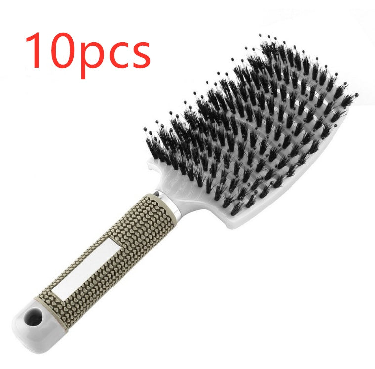 Hairbrush Anti Klit Brushy Haarborstel Women Detangler Hair Brush Bristle Nylon Scalp Massage  Teaser Hair Brush Comb - Balochistan LLC 