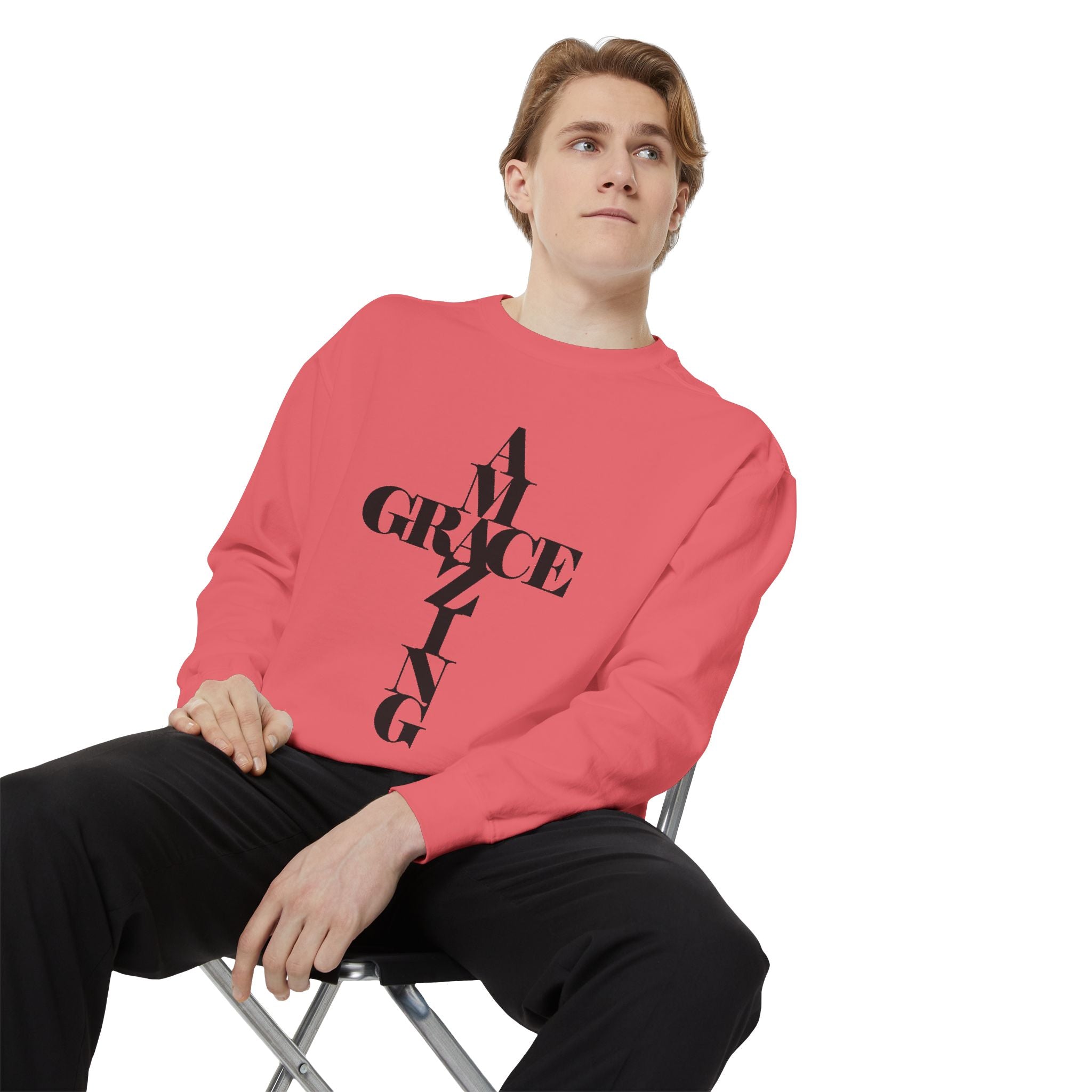 Kleidungsstückgefärbtes Sweatshirt, neues Design eingetroffen