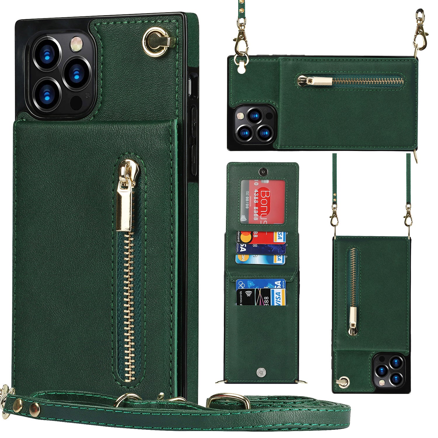 Zipper Phone Case Phone Case Crossbody - Balochistan LLC  Product information : Style: back cover Material: PU Color: black, purple, green, rose gold, red Applicable Model :S21,S21PLUS,S21ULTRA,S21 FE,S20Plus,S20 Ultra,S20 FE 5G,NOTE20,NOTE20ULTRS,S10,S10E,S10Plus,S20,Note9,Note10,Note10PRO,A90 5G,S21FE,S22,S22U,S22P Description: Compatible with Samsung, excluding Samsung products Packing list: Phone case*1