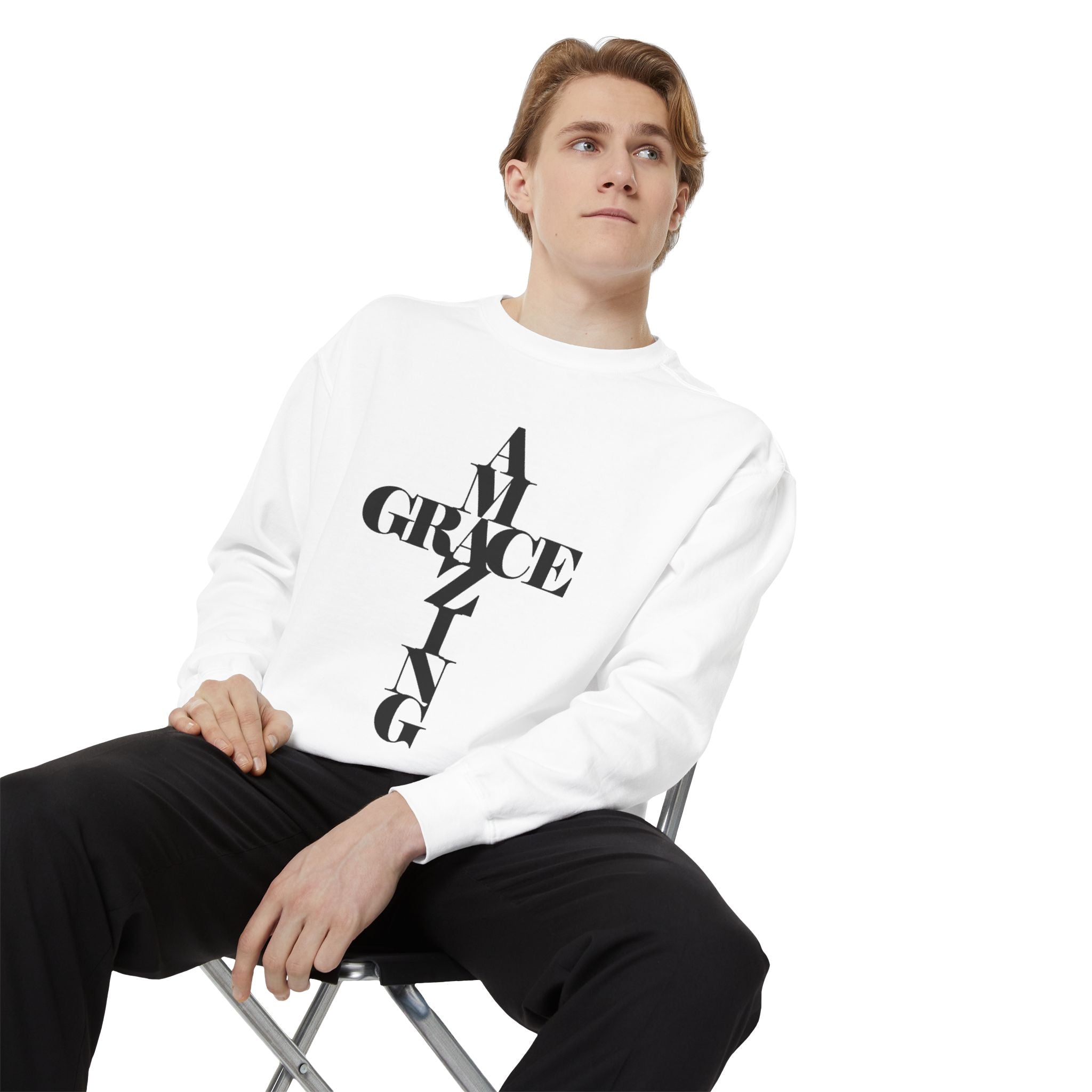 Kleidungsstückgefärbtes Sweatshirt, neues Design eingetroffen