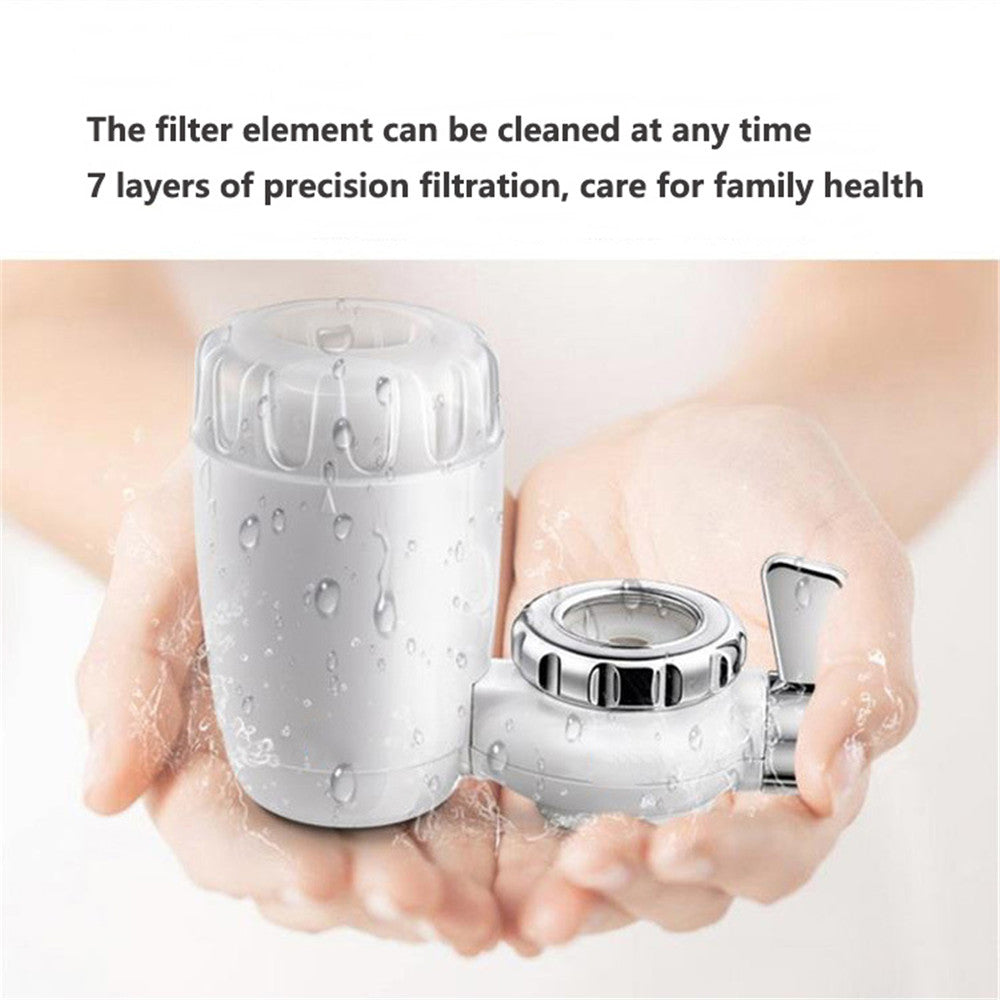 FFaucet Water Purifier Household Water Purifier - Balochistan LLC  Product information: Water outlet mode: Single water outlet Replaceable filter element: Yes Filter element alarm device: Not supported Material: ABS Accessories type: Water purifier filter element color: White Product weight: 0.5 (KG) Packing list: Faucet water purifier x1 or filter element*1