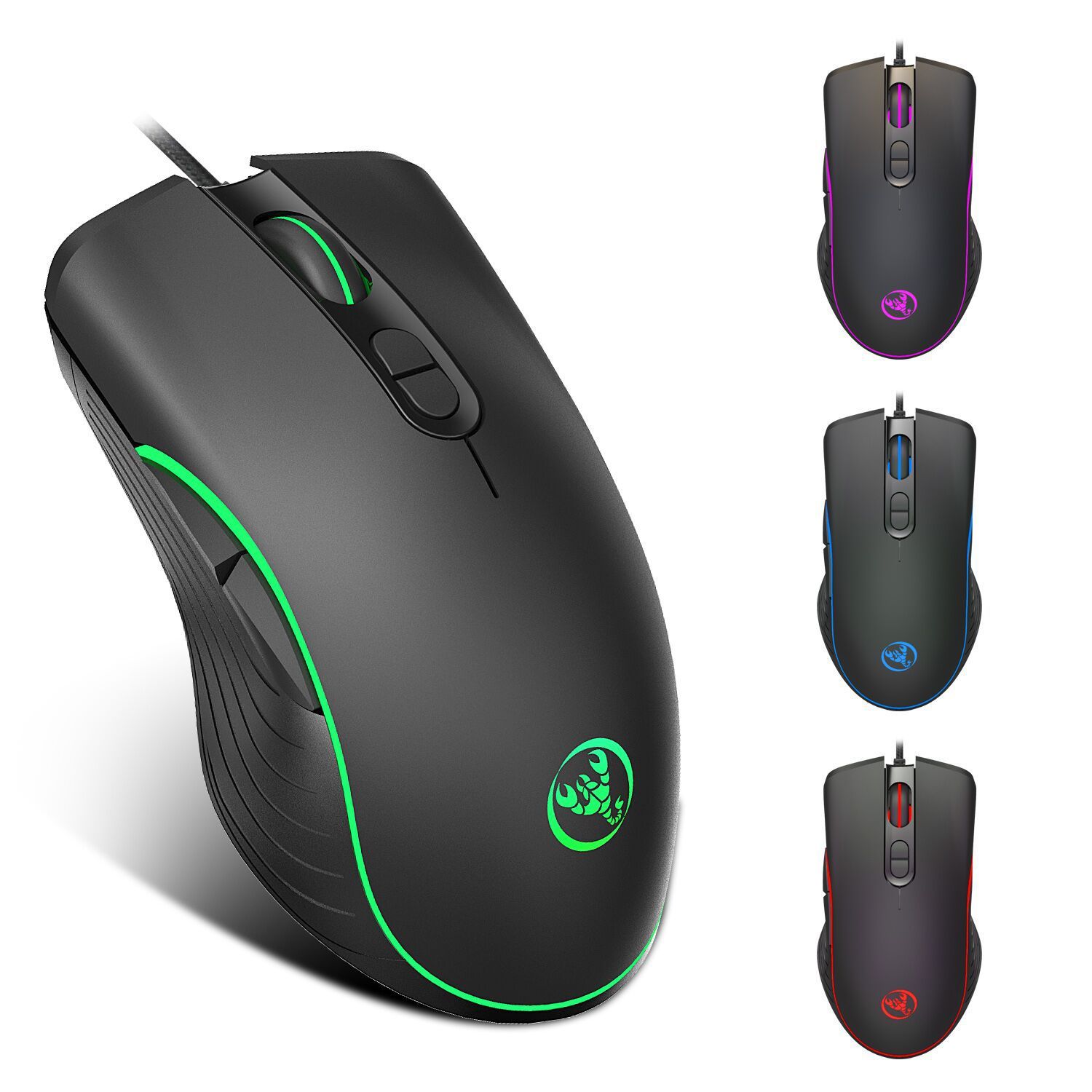 Leuchtende Gaming-Maus Gaming-Maus mit Kabel