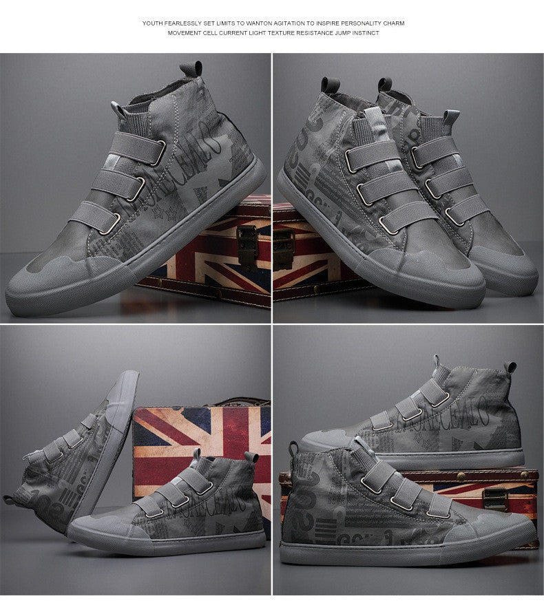 Men's High-top Camouflage Canvas Shoes Youth Fashion Casual Shoes - Balochistan LLC 