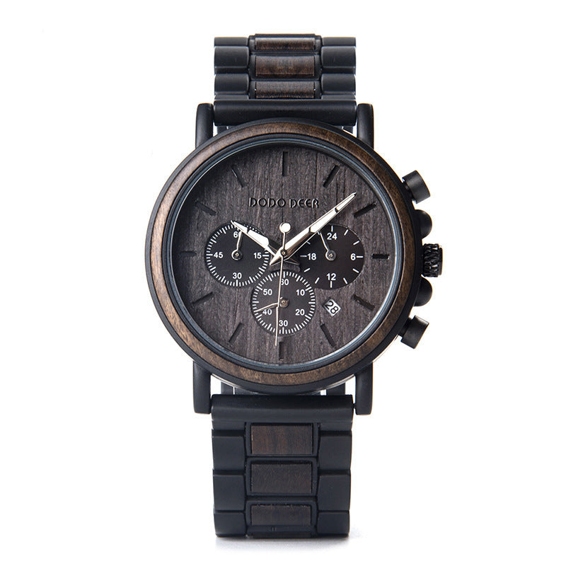 BOBO BIRD Wooden Men Watches Relogio Masculino Top Brand Luxury Stylish Chronograph Military Watch A Great Gift for Male OEM - Balochistan LLC  Watch Brand: BOBO BIRD Model: Q09 Watch Type: Wooden Men Wristwatches Style: Fashion and Casual Mirror Material: Hardlex Case Material: 100% Natural Wood Weight: 113g (not include box weight) Max Diameter: 44mm