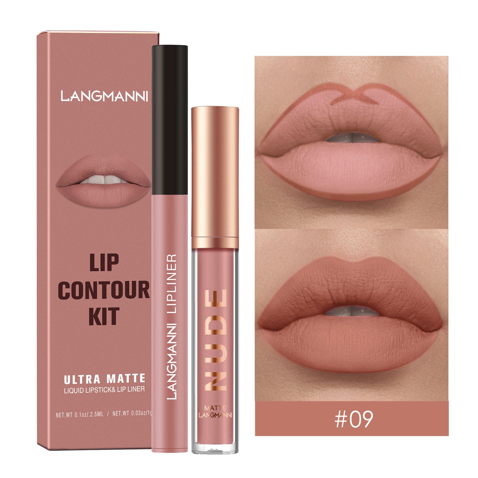 Lip Liner Combination Suit No Stain On Cup Matte Lip Gloss Suit - Balochistan LLC  Product information: Efficacy: Natural Color: 01,02,03,04,05,06,07,08,09,10,11,12 Specifications: Standard specifications Applicable skin type: Universal Packing list: Lipstick+lipliner x1 Product Image: