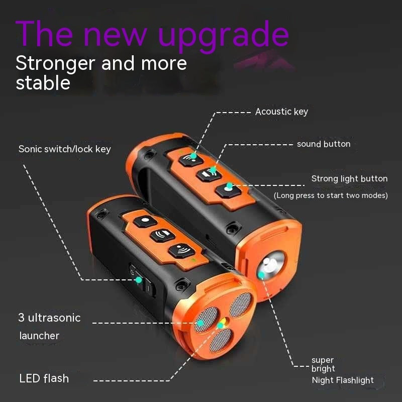 Three-head Ultrasonic Dog Repellent Artifact High-power Spray - Balochistan LLC  Product information: Specifications: XP30 dog drive-black Orange, XP30 dog drive-black, XP30 dog drive-gray, Ma1 single head Dog Drive-Black Material: Plastic Style: Modern Purpose: interference Size: 11x 5x 5cm ma111x4x4cm Charging method: USB Packing list: Dog driver * 1+instruction manual * 1+hanging rope * 1+charging cable * 1+packaging box * 1 Product Image: