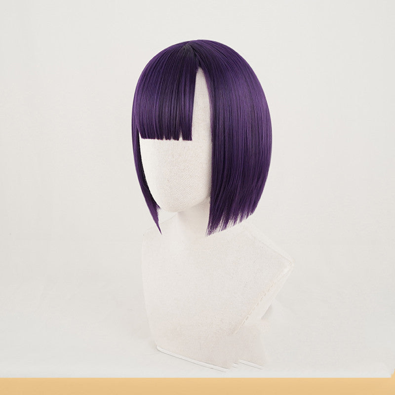 Cosplay wigs are short and purple - Balochistan LLC 