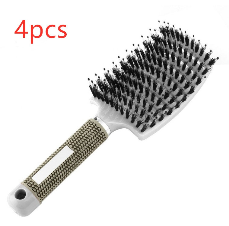 Hairbrush Anti Klit Brushy Haarborstel Women Detangler Hair Brush Bristle Nylon Scalp Massage  Teaser Hair Brush Comb - Balochistan LLC 