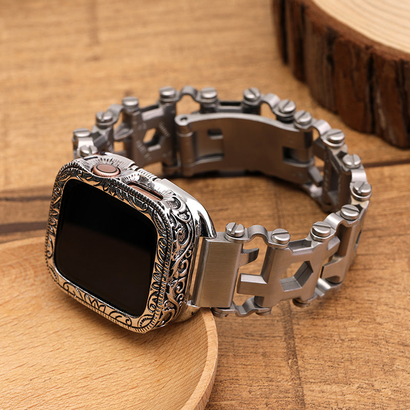 Ethnic Watch Belt Case Bezel Protective Cover