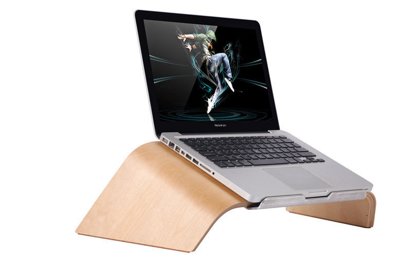 Wooden Laptop Tilt Macbook Stand Laptop Stand - Balochistan LLC  Product information: Color: white birch, Walnut Applicable model: Laptop Line length: 22 Product Size: 54.7cm * 26cm * 15.5cm Material: Wooden Packing list: Computer stand *1 Product Image: