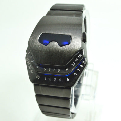 Alloy men's electronic watch - Balochistan LLC  Product Category: Watch Display Type: Number Applicable people: male Waterproof: No Movement type: Electronics Bottom type: Normal Mirror material: ordinary glass mirror Buckle style: single folding buckle Buckle material: see instructions Strap material: alloy Dial shape: diamond Case material: Alloy