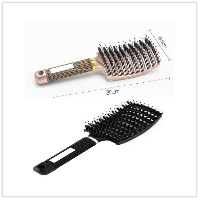 Hairbrush Anti Klit Brushy Haarborstel Women Detangler Hair Brush Bristle Nylon Scalp Massage  Teaser Hair Brush Comb - Balochistan LLC 