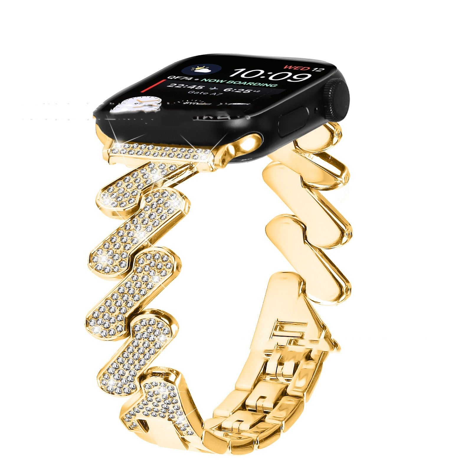 7-word Diamond-embedded Smart Watch Band