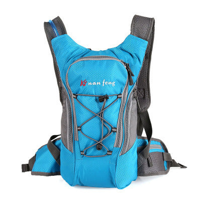 Sports outdoor bag bicycle riding water bag backpack Mountain hiking travel hiking shoulder bag bag - Balochistan LLC  Sports bag type: outdoor bag Applicable gender: neutral / male and female Material: Polyester Hardness: medium pattern: plain Capacity: 10L (can hold 2-5L water bag) Size: 11*24*45cm