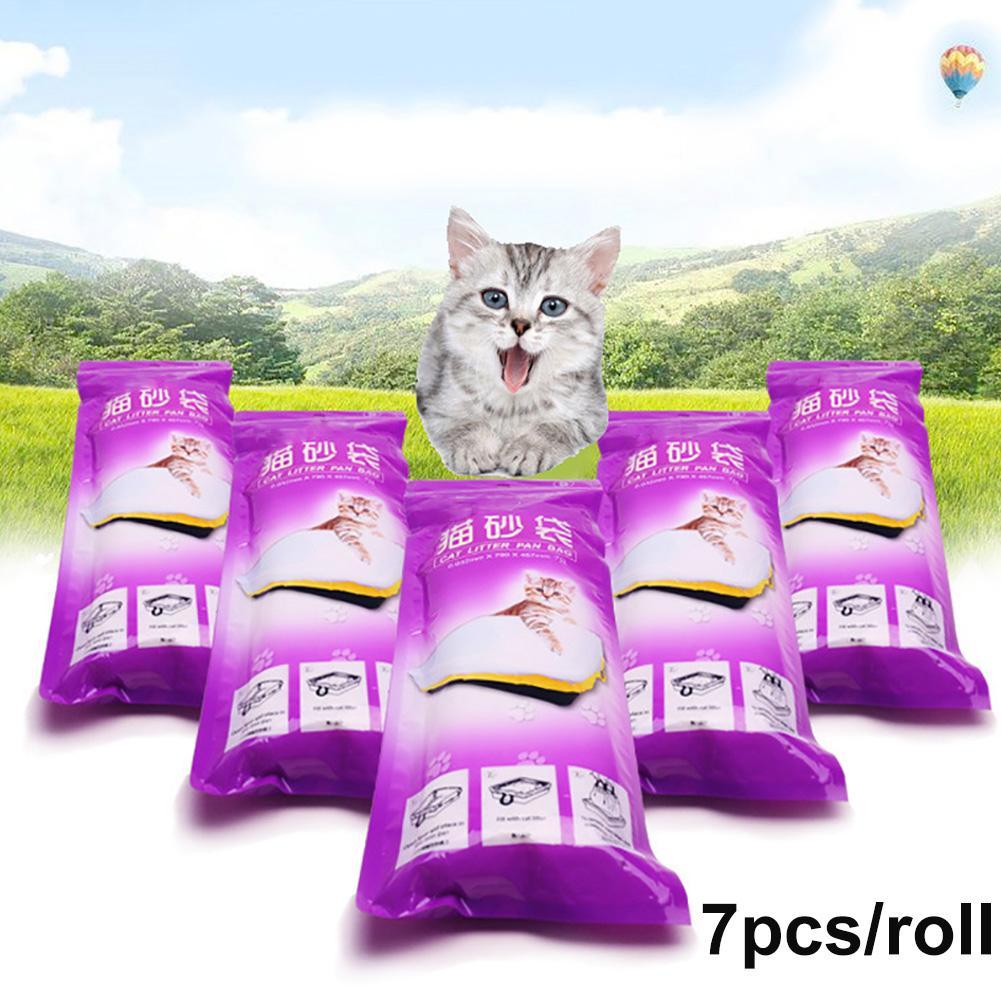 Cat cleaning products - Balochistan LLC  Product Name: cat sandbag Material: LDPE Quantity: 7 pieces / roll Features: drawstring, thickened, durable, disposable, pet supplies Dimensions: 790*457*0.032mm (small) 915*457*0.032mm (medium) 940*457*0.032mm (large)