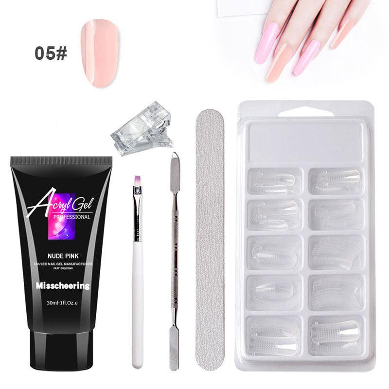 Painless Extension Gel Nail Art Without Paper Holder Quick Model Painless Crystal Gel Set - Balochistan LLC  Painless Extension Gel Nail Art Without Paper Holder Quick Model Painless Crystal Gel Set