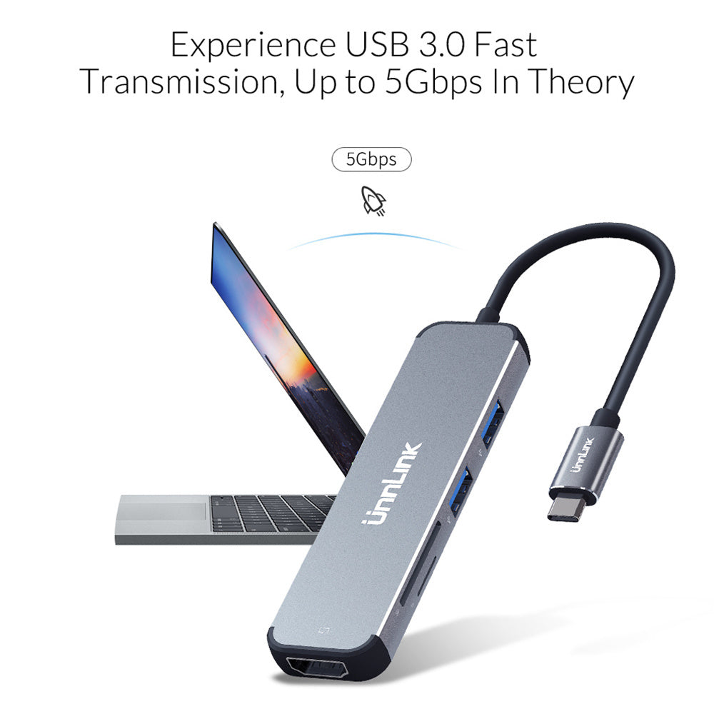 Expand USB to HDMI adapter - Balochistan LLC  Material: aluminum alloy Name: type-C docking station Input interface: type-C Resolution: 4K * 2k30hz Expansion port: HDMI, SD-TF, usb3.0