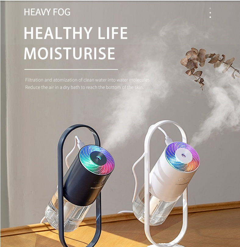 Magic Shadow USB Air Humidifier For Home With Projection Night Lights Ultrasonic Car Mist Maker Mini Office Air Purifier - Balochistan LLC 