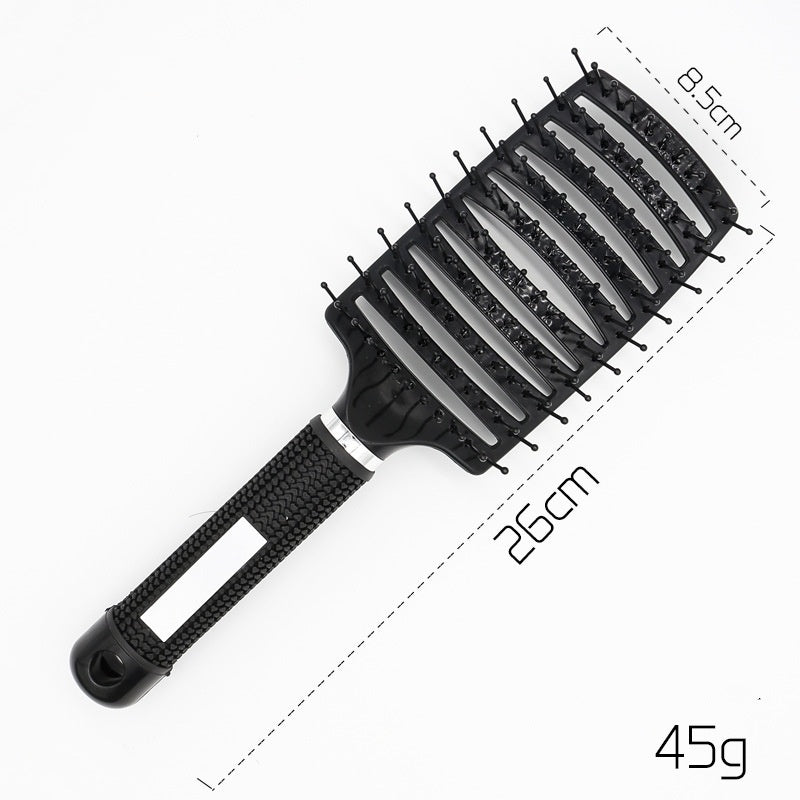 Hairbrush Anti Klit Brushy Haarborstel Women Detangler Hair Brush Bristle Nylon Scalp Massage  Teaser Hair Brush Comb - Balochistan LLC 