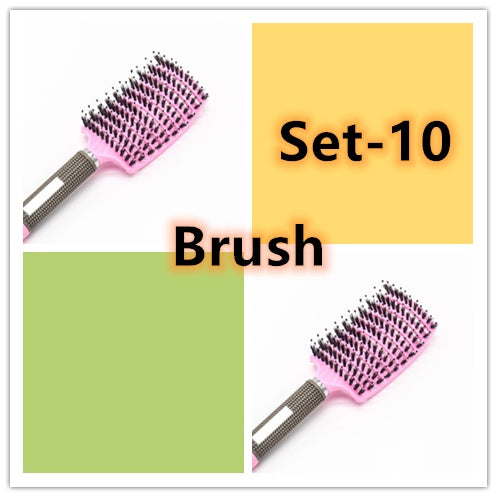 Hairbrush Anti Klit Brushy Haarborstel Women Detangler Hair Brush Bristle Nylon Scalp Massage  Teaser Hair Brush Comb - Balochistan LLC 