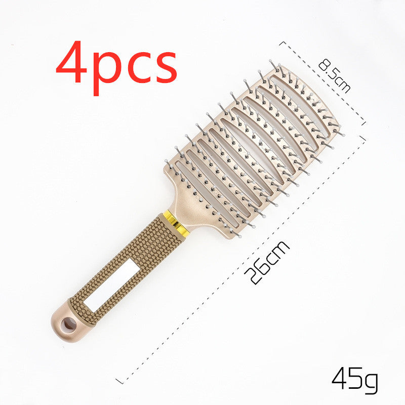 Hairbrush Anti Klit Brushy Haarborstel Women Detangler Hair Brush Bristle Nylon Scalp Massage  Teaser Hair Brush Comb - Balochistan LLC 