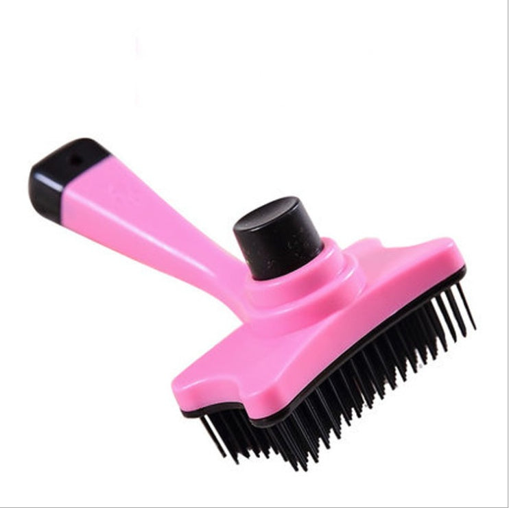 Pet products dog comb cat comb - Balochistan LLC  Product Name: pet cleaning, hairdressing, open knot comb Product size: comb length 12.5cm, comb width 7.5cm, comb length 2.0cm Product color: orange, yellow, green, rose red Product material: plastic Scope of application: General for cats and dogs