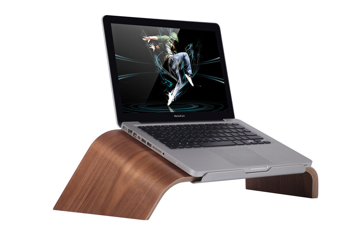 Wooden Laptop Tilt Macbook Stand Laptop Stand - Balochistan LLC  Product information: Color: white birch, Walnut Applicable model: Laptop Line length: 22 Product Size: 54.7cm * 26cm * 15.5cm Material: Wooden Packing list: Computer stand *1 Product Image: