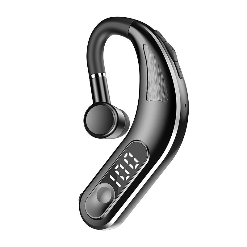 Single-ear Business  Wireless Ear-mounted Bluetooth Headset - Balochistan LLC  Product information: Transmission range: 10 meters Function: battery display, call function, voice control, support music, multi-point connection Channel: Stereo How to use: hanging ear Whether it is single or binaural: bilateral stereo Color: black, blue, white Mold type: private mold Chip type: Zhongke Lanxun Battery life: 40 (hours) Packing list: Plastic bluetooth headset x1