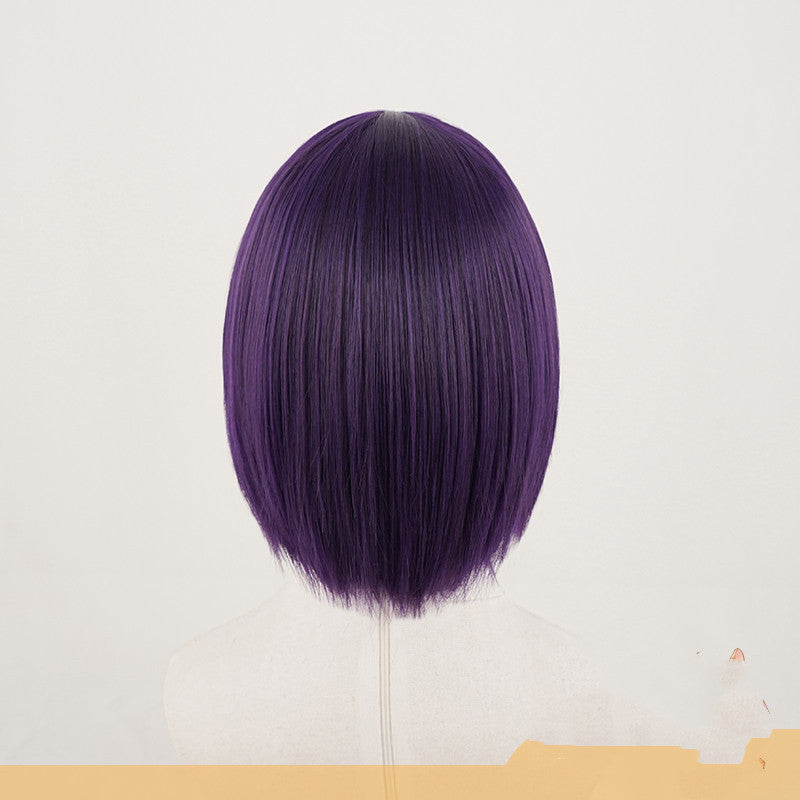 Cosplay wigs are short and purple - Balochistan LLC 