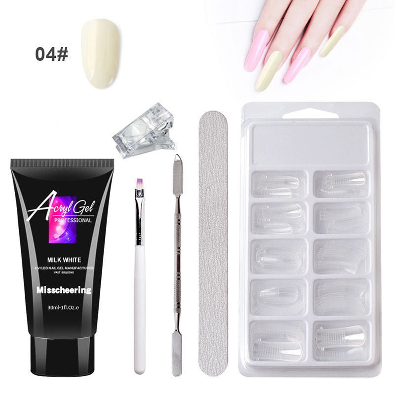 Painless Extension Gel Nail Art Without Paper Holder Quick Model Painless Crystal Gel Set - Balochistan LLC  Painless Extension Gel Nail Art Without Paper Holder Quick Model Painless Crystal Gel Set