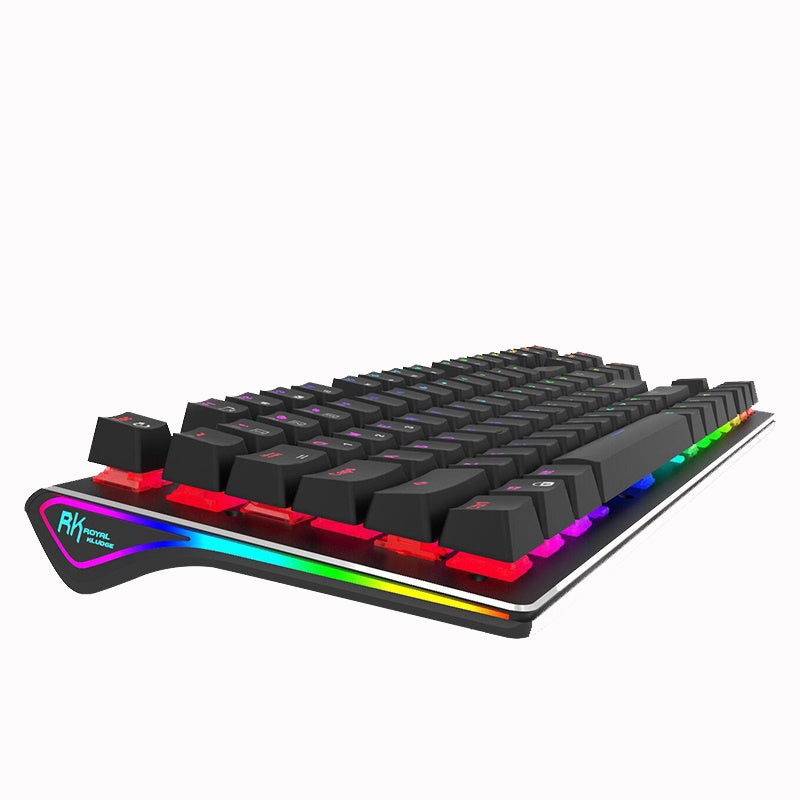 Mechanical Keyboard - Balochistan LLC  Specification: - Model: G-87 -Keyboard number: 87Keys -Axis-Body: RK Axis-Black Brown Switch, Blue Switch, Red Switch -Connection way: USB Wired/ Wireless bluetooth 3.0 -Keycap : ABS -Size: 370m x140mm x55mmm -Working voltage: 5±0.25V