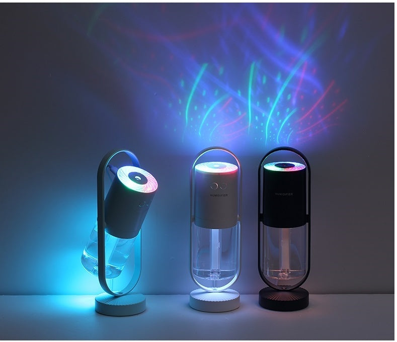 Magic Shadow USB Air Humidifier For Home With Projection Night Lights Ultrasonic Car Mist Maker Mini Office Air Purifier - Balochistan LLC 