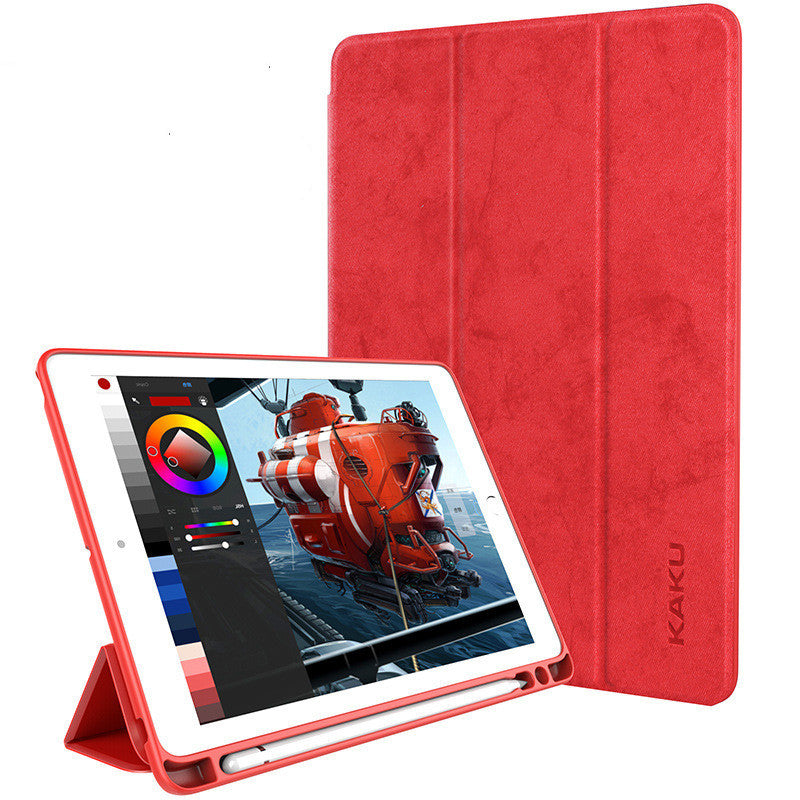 Leather Tablet Case With Pen Slot - Balochistan LLC  Overview: Note：Non-Apple brand products,Applicable to ipad models. Specification: Material: imitation leather, tpu Style: clamshell Style: simple Sleep function: support Color: black, dark blue, gold, pink, light blue, rose red, big red Applicable Model:ipad 10.9/pro11 2021, ipad9.7/air/air2/2017/2018 new ipad, ipad 10.2/10.5 2020/2021, mini12345 Package Content: 1 x Tablet case