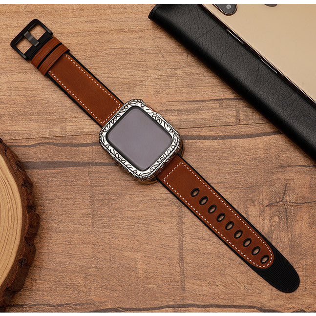 Ethnic Watch Belt Case Bezel Protective Cover