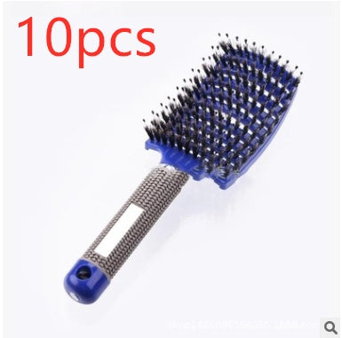 Hairbrush Anti Klit Brushy Haarborstel Women Detangler Hair Brush Bristle Nylon Scalp Massage  Teaser Hair Brush Comb - Balochistan LLC 