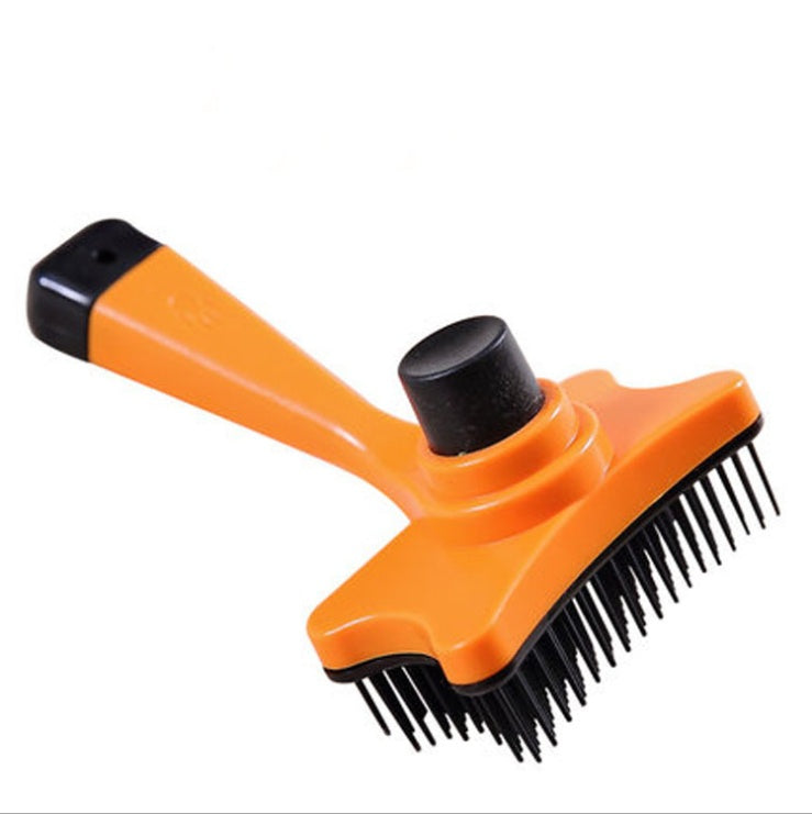 Pet products dog comb cat comb - Balochistan LLC  Product Name: pet cleaning, hairdressing, open knot comb Product size: comb length 12.5cm, comb width 7.5cm, comb length 2.0cm Product color: orange, yellow, green, rose red Product material: plastic Scope of application: General for cats and dogs