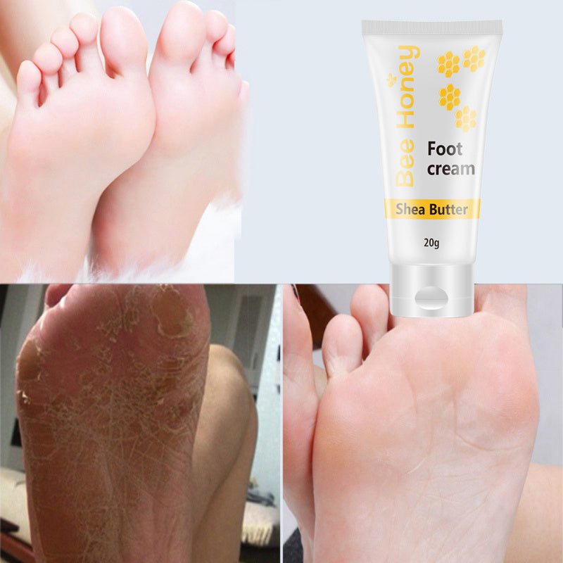 Honey moisturizing cream foot cream leg cream - Balochistan LLC  Product category: Foot cream Efficacy: Nourishing and nourishing Applicable people: General Ingredients: Honey extract, Avocado extract Avocado extract: Extract avocado extract, good Ductility and permeability, hydrating and moisturizing Improve dry, tender skin. Honey extract: Improve chapped skin, moisturize skin and repair skin Skin, delicate texture of the touch, moist The skin is not greasy, fresh and charming.