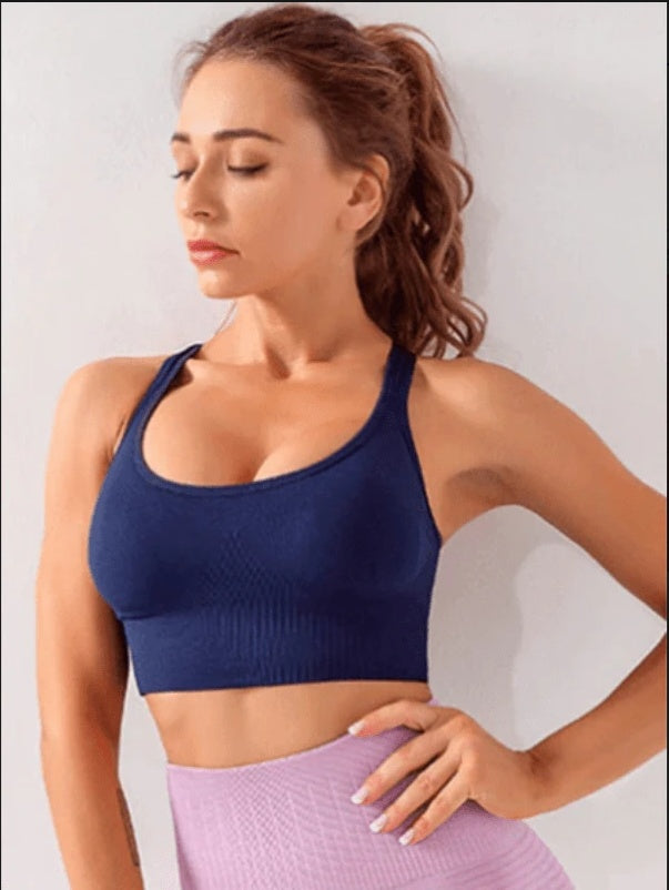 Xtreme Sports Bra - Balochistan LLC  Bring out your X-factor with our X-streme sports bra. This medium support sports bra is made of supper stretchy soft fabric and an open back for breathability. Material: 90% Nylon, 10% Spandex Seamless fabric to reduce wastage